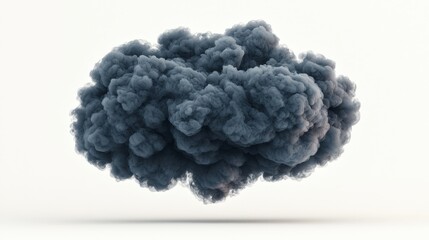 Abstract Dark Smoke Cloud Isolated Mist Fog Vapor Texture