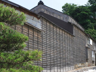 ニシン御殿　横山家の板壁