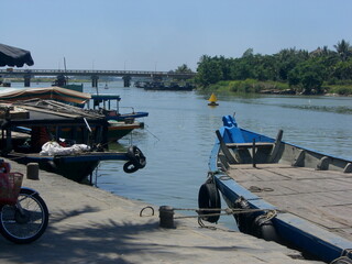 ベトナム　ホイアンの船着き場