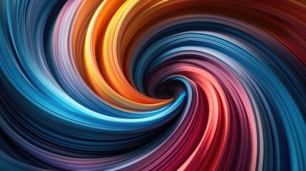 A multicolored abstract background featuring swirling lines in a spectrum of vibrant hues offering a trendy and modern aesthetic with dynamic, fluid movement.