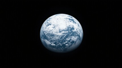 Naklejka premium Stunning 3D Render of Earth from Space Blue Planet Clouds Oceans Atmosphere