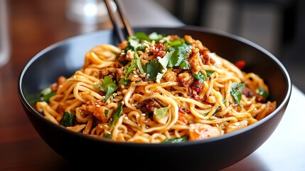 Schezwan noodles or szechuan vegetable