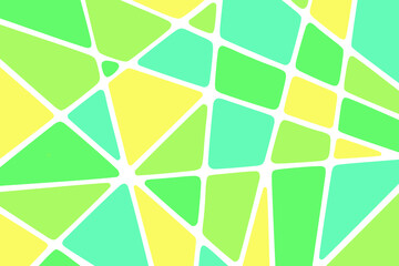 緑と黄色のモザイク風背景