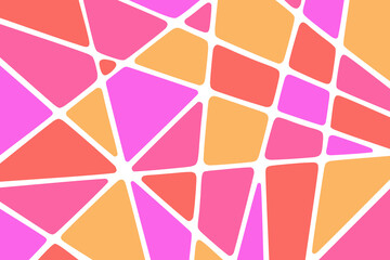 ピンクとオレンジのモザイク風背景