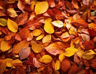 pile of autumn leaves texture nature fall leaf closeup macro textured background