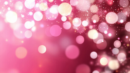 ピンク色の玉ボケの落ち着いた抽象的な背景イメージ素材
