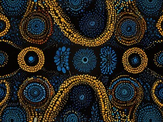 abstract background with dots,pattern with circles,background with ribbon,blue jeans background