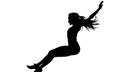 Silhouettes of People Sitting in a Row