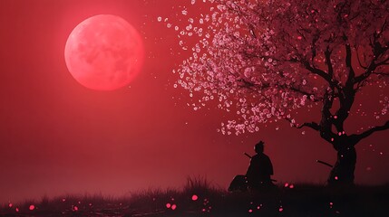 Silhouettes of People Sitting in a Row