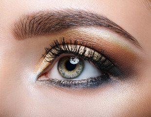 Obraz premium Weibliches Auge geschminkt
