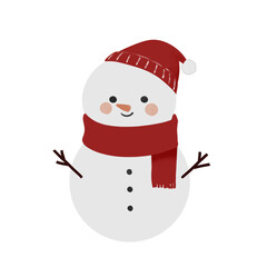 雪だるま　イラスト素材　冬