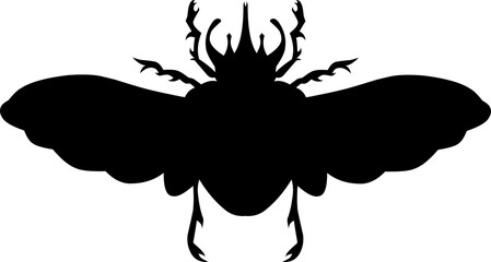 bettle vector art black and white