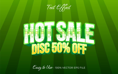 Hot Sale text effect, luxury texture graphic style banner template design background