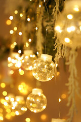 golden christmas tree