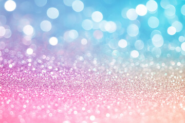 abstract pastel blue pink gradient background with glitter