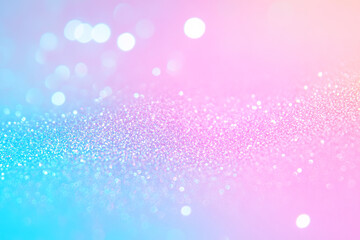abstract pastel blue pink gradient background with glitter
