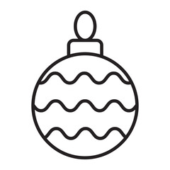 Christmas Ornament line icon.