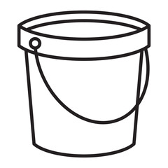 Bucket line icon.
