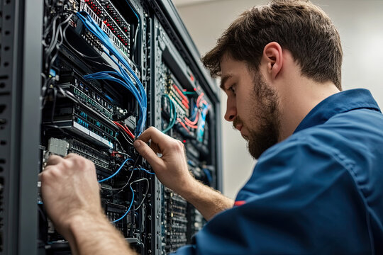 IT team troubleshooting technical issues, tech support