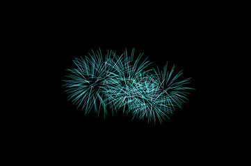 Fototapeta premium Fireworks in the night sky