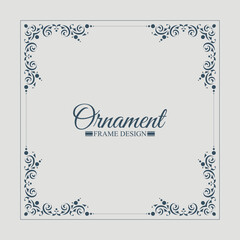 Elegant decorative frame design background