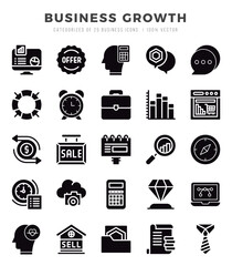 Business Growth Icon Bundle 25 Icons for Websites and Apps