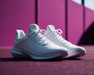 A single, modern sneaker with a stylish design