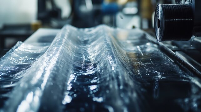 Industrial Manufacturing Process Fiber Layering, Composite Material Production