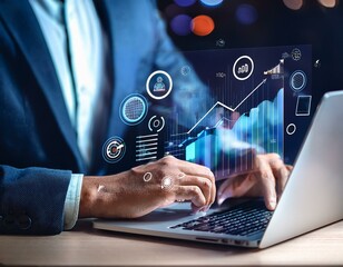 AI Chatbot Interaction in a Futuristic Digital Environment