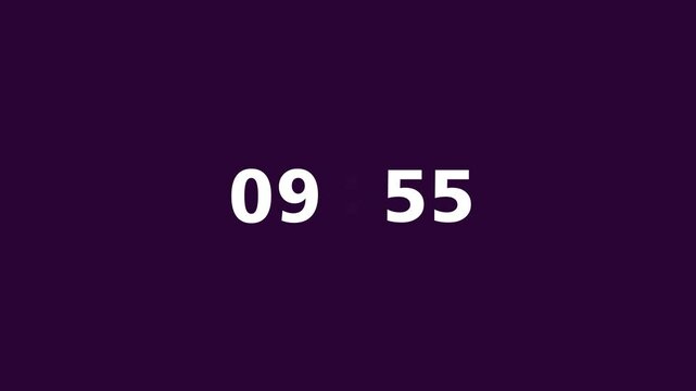10 Minute Countdown Animation Timer, Clock  Countdown 10 Minutes Animation. 4K UHD