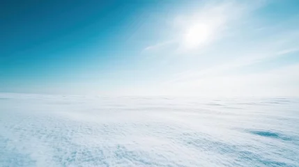 Fototapete Rund Vast Winter Landscape Snow, Sky, Sun, Serenity, Cold, White, Blue, Horizon, Expansive, Frozen © dominic