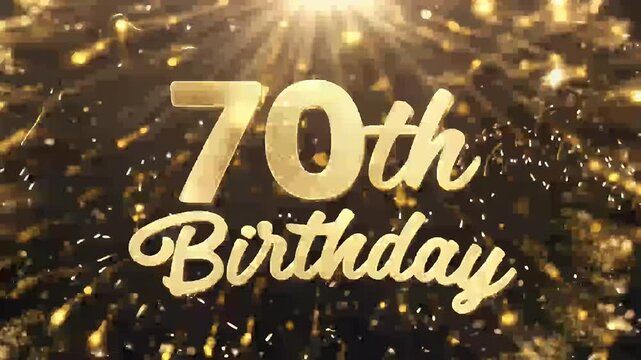 sparks particles firework explosion Ideal milestone celebrations greetings festive event invitations anniversary 70th birth cake card party candle celebrate confetti congratulation