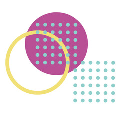 Geometric illustration with bright colors