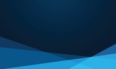 Abstract blue gradient geometric triangle shape banner design