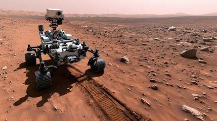 Mars Rover Exploring the Planet's Surface