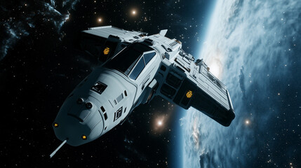 Spaceship Navigating Interstellar Regions of Space