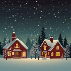 Christmas tree in front of a house