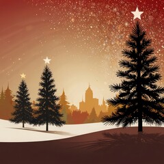 Christmas tree in front of a house