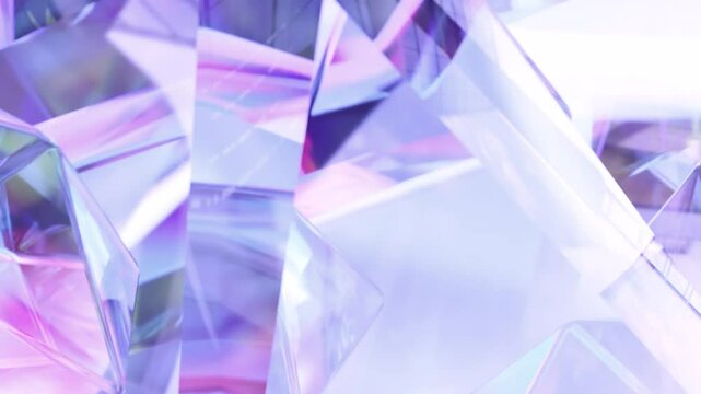 A modern background with the shape of a polygonal crystal. A 3D abstraction of a geometric jewelry surface. Scenes of blue reflection crystals in the background.