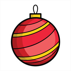 Christmas bauble vector