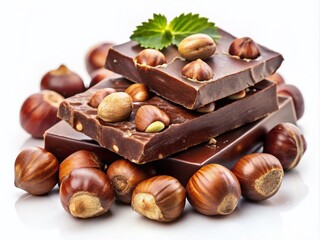 Urban Exploration Chocolate Hazelnut.  A white backdrop showcases the treat.