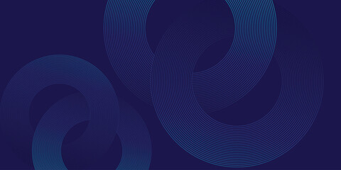 Abstract blue glowing line circle pattern. Blue geometric line modern shiny background. Cover, Banner, brochure, wallpaper, poster.