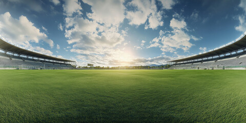 HDRI of an open-air sports stadium