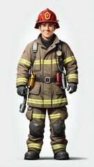 fireman with axe 2 generated by ai