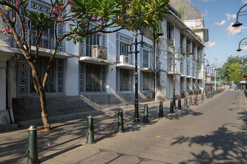 Kota Lama or Old City, Semarang downtown street with old historical building © Ibenk.88