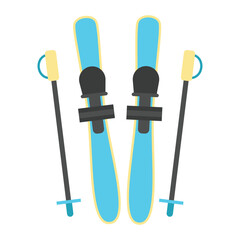 Winter Sport Vector Illustration - Skiing