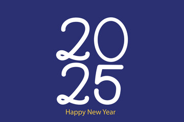 2025 dark color banner.happy new year christmas celebration.