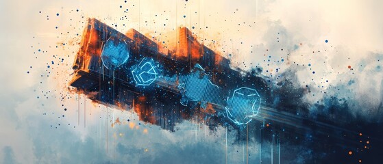 Fototapeta premium Fragments of Value, Digital Asset Tokenization