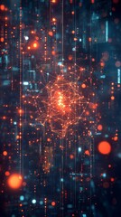 Obraz premium The Token Web, Digital Asset Tokenization