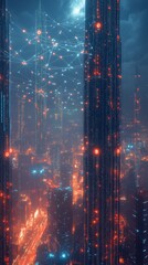 Obraz premium The Token Web, Digital Asset Tokenization
